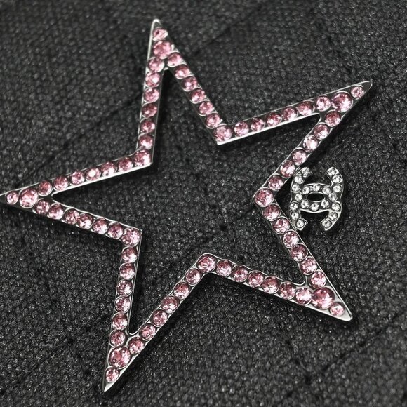 Chanel Gray Canvas Rhinestone Mademoiselle Lock Wallet on Chain WOC 166432 - Picture 4 of 10